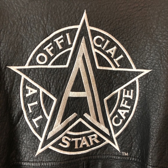 🎲🎲 Vintage Official All-Star Cafe Leather Jacket - Picture 6 of 8